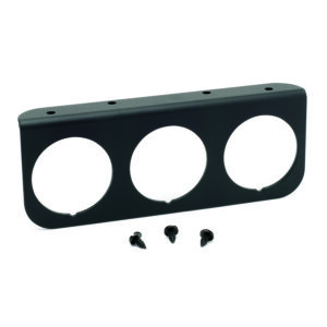 AUTOMETER 2 1/16" Aluminium Triple Gauge Mounting Panel, Black