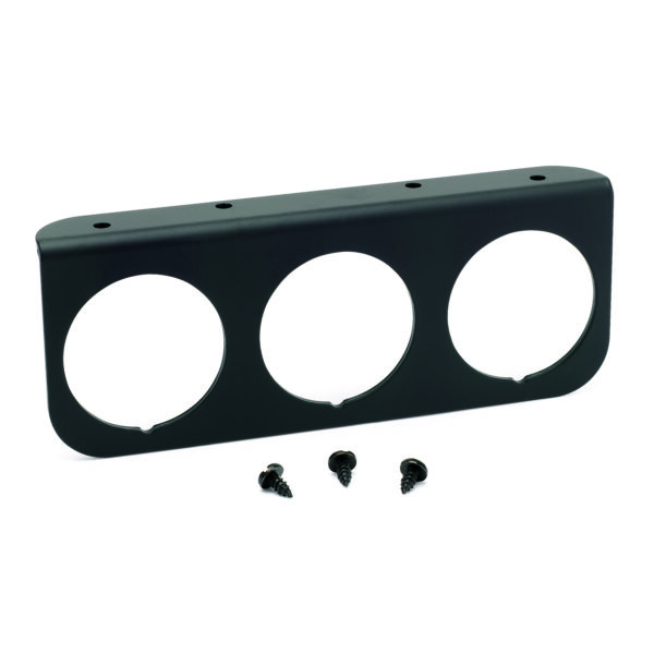 AUTOMETER 2 1/16" Aluminium Triple Gauge Mounting Panel, Black