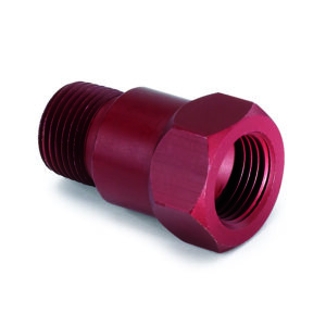 AUTOMETER 3/8" NPT Temperature Gauge Adaptor Fitting, Red