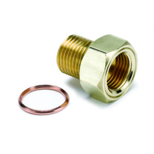 AUTOMETER Brass Adaptor Fitting, M16x1.5 Male, for Mech. Temp. Gauge