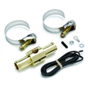 AUTOMETER Fitting, Adapter, Heater Hose, 5/8", 1/8" NPTF Female, Brass