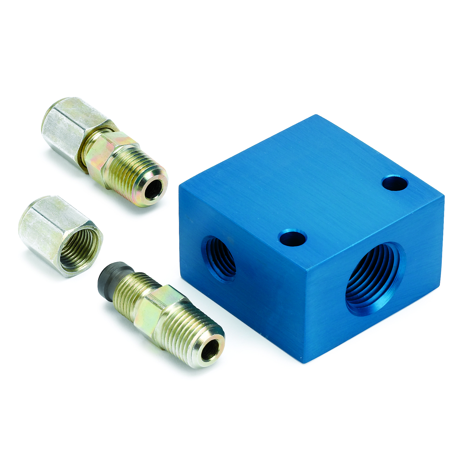 AUTOMETER Fitting, Adapter, Transmission Line, 5/16" OD Tubing, 1/2" NPTF