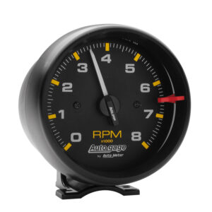 AUTOMETER Autogage 3 3/4 Inch 8 K R P M Tachometer Gauge with Pedestal, Black