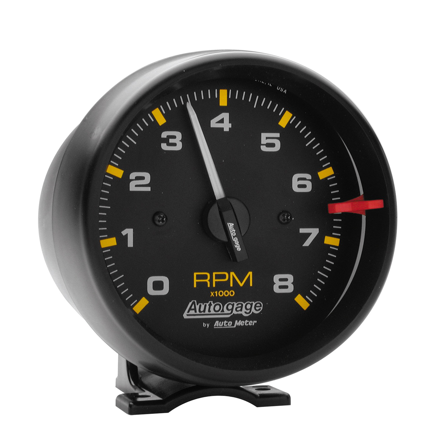 AUTOMETER Autogage 3 3/4 Inch 8 K R P M Tachometer Gauge with Pedestal, Black