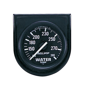 AUTOMETER Gauge Console, Water Temp, 2", 280°f, Black Dial, Black Bezel, Autogage