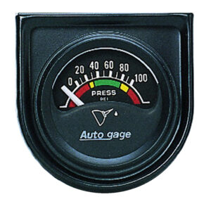 AUTOMETER Gauge Console, Oil Press, 1.5", 100PSI, Elec, Black Dial, Black Bezel, Autogage