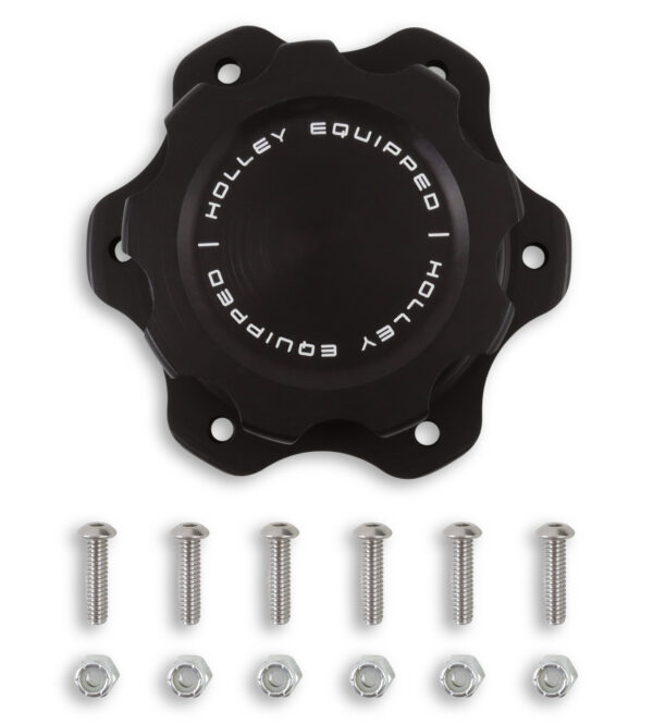 HOLLEY Billet Fuel Cell Cap W/6 Bolt Flange - H