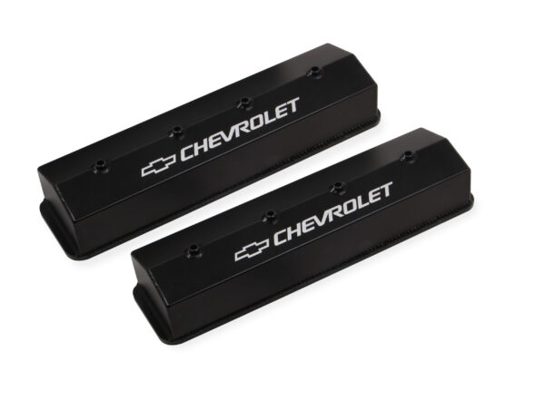HOLLEY GM Fab Aluminium V/C Black Center Bolt SBC