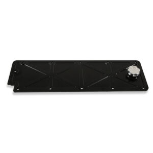HOLLEY Valley Cover Trussed Satn Black W/Oil Fill