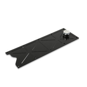 HOLLEY Valley Cover Trussed Satn Black W/Oil Fill