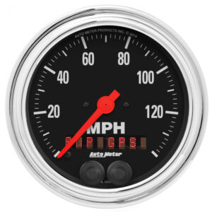 AUTOMETER Speedometer Gauge 3 3/8", 140MPH, GPS, Traditional Chrome