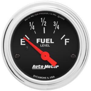 AUTOMETER Fuel Level Gauge 2 1/16", 240° To 33°F, Elec, Traditional Chrome