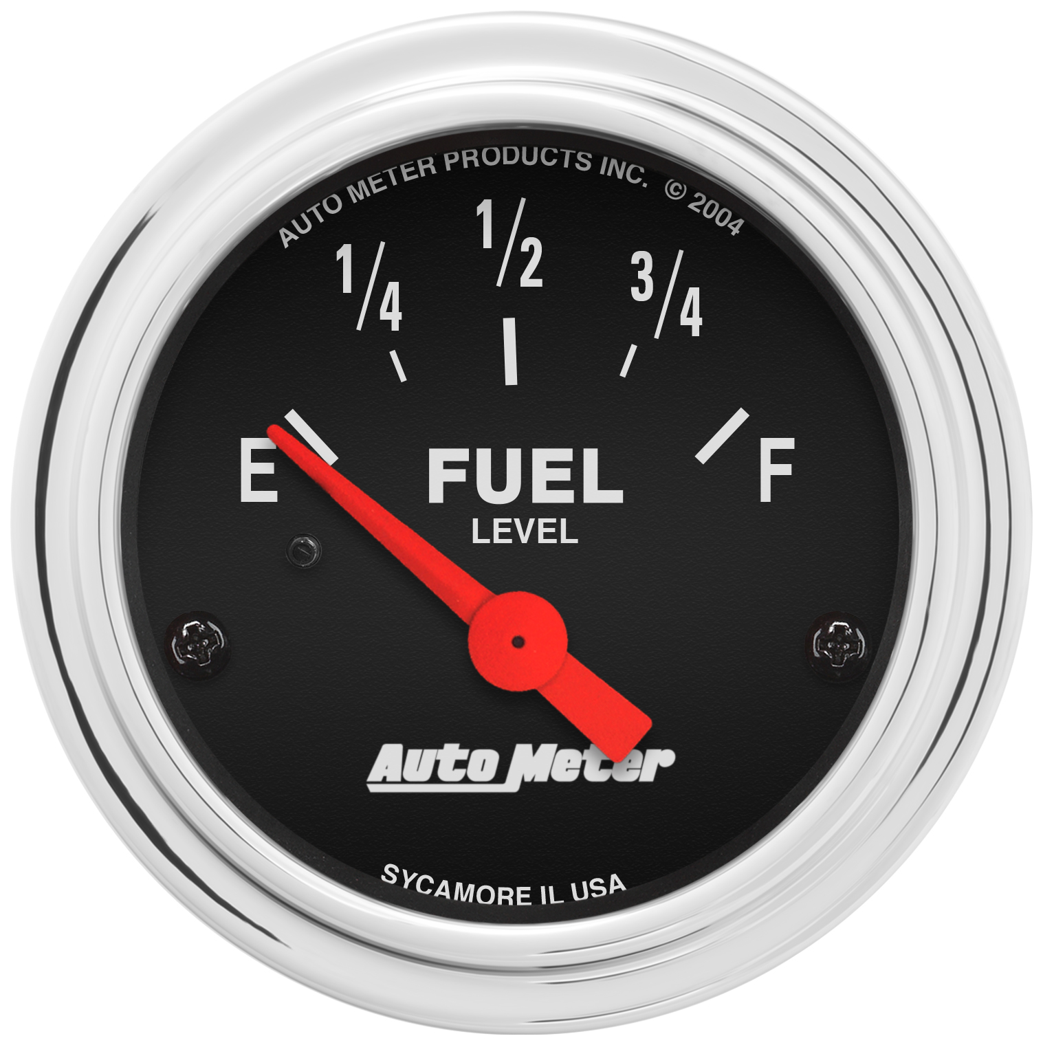 AUTOMETER Fuel Level Gauge 2 1/16", 0° To 30°F, Elec, Traditional Chrome