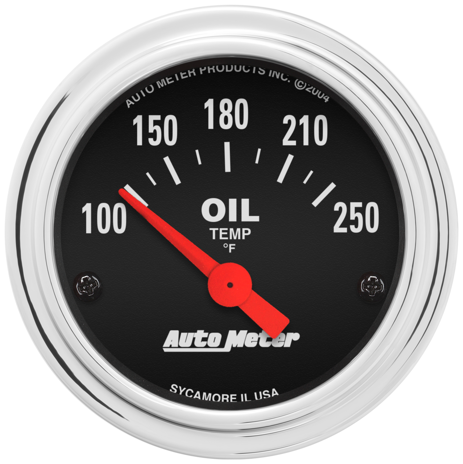 AUTOMETER Oil Temperature Gauge 2 1/16", 100-250°f, Electric, Traditional Chrome