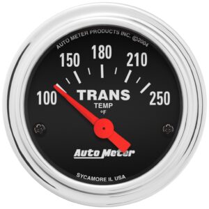 AUTOMETER Transmission Temperature Gauge 2 1/16", 100-250°F, Electric, Traditional Chrome