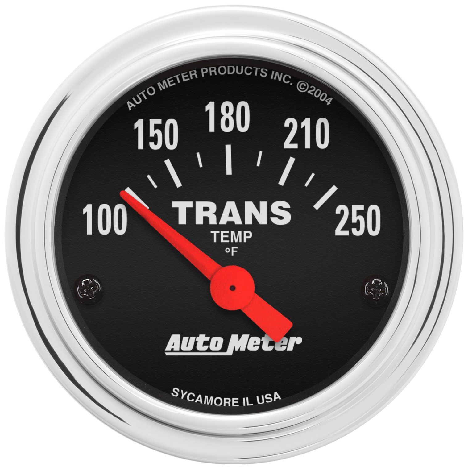 AUTOMETER Transmission Temperature Gauge 2 1/16", 100-250°F, Electric, Traditional Chrome