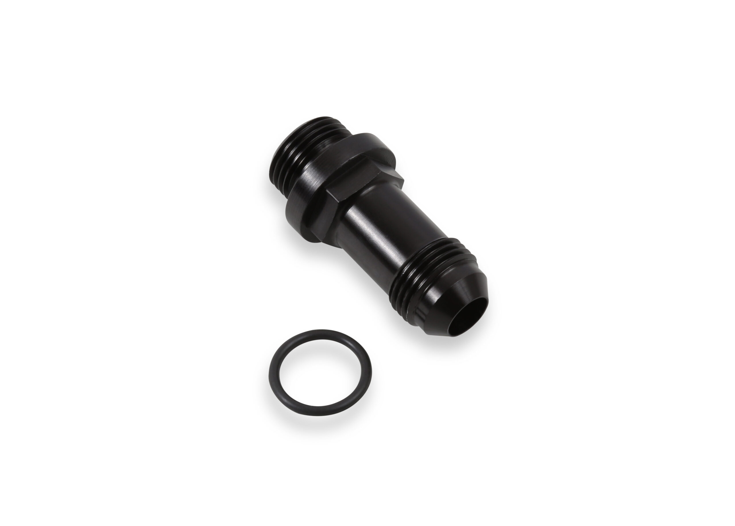 HOLLEY Fuel Inlet Fitting (Long -8 Style) Black