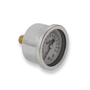 HOLLEY Fuel Press Gauge,0-15PSI