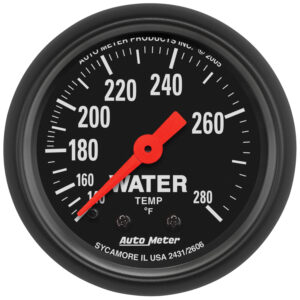 AUTOMETER Water Temperature Gauge 2 1/16", 140-280°f, Mechanical, Z Series