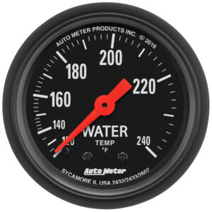 AUTOMETER Water Temperature Gauge 2 1/16", 120-240°f, Mechanical, Z Series