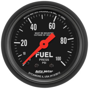 AUTOMETER Fuel Pressure Gauge 2 1/16", 100PSI, Mechanical, Z Series