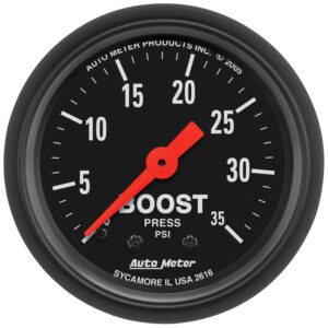 AUTOMETER Boost Gauge 2 1/16", 35PSI, Mechanical, Z Series