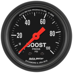 AUTOMETER Boost Gauge 2 1/16", 100PSI, Mechanical, Z Series