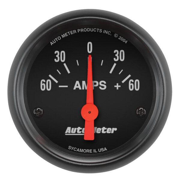 AUTOMETER Ammeter Gauge 2 1/16", 60A, Electric, Z Series