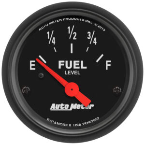 AUTOMETER Fuel Level Gauge 2 1/16", 73° To 10°F(Aftermarket Linear), Elec, Z Series
