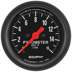 AUTOMETER EGT Pyrometer Gauge 2 1/16", 1600°f, Digital Stepper Motor, Z Series