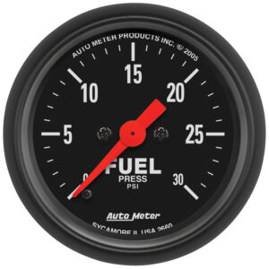 AUTOMETER Fuel Pressure Gauge 2 1/16", 30PSI, Digital Stepper Motor, Z Series