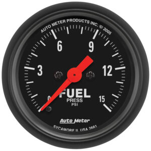 AUTOMETER Fuel Pressure Gauge 2 1/16", 15PSI, Digital Stepper Motor, Z Series