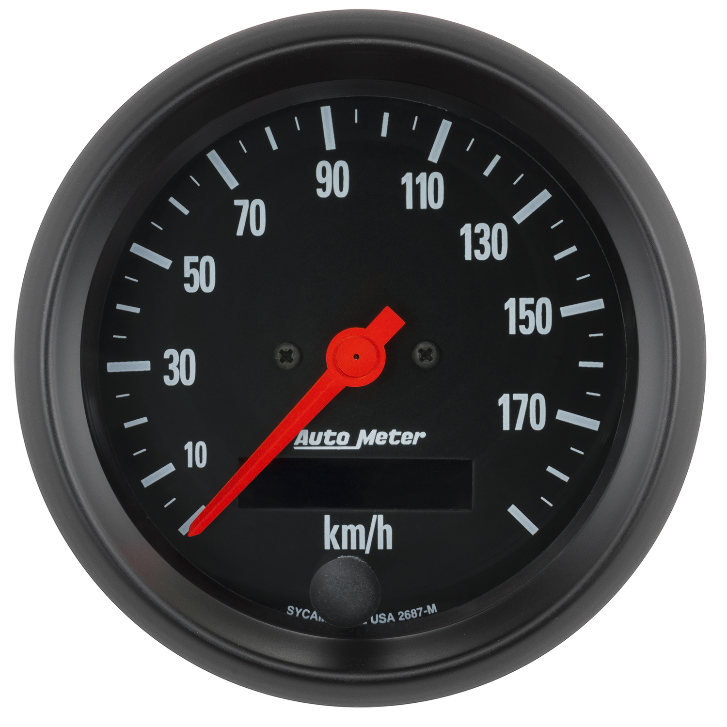 AUTOMETER Speedometer Gauge 3 3/8", 190KMH, Elec. Prog. W/ LCD Odo, Z Series