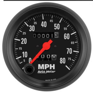 AUTOMETER Z Series 3 3/8" 80 MPH Mechanical Speedometer Gauge