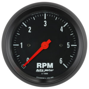 AUTOMETER Tachometer Gauge 3 3/8", 6K RPM, In-Dash, Z Series