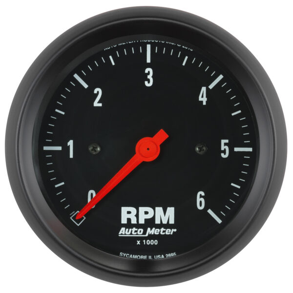 AUTOMETER Tachometer Gauge 3 3/8", 6K RPM, In-Dash, Z Series