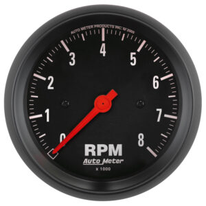 AUTOMETER Tachometer Gauge 3 3/8", 8K RPM, In-Dash, Z Series