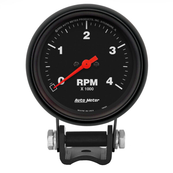 AUTOMETER Tachometer Gauge 2 5/8", 4K RPM, Pedestal, Z Series