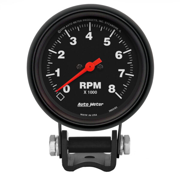AUTOMETER Tachometer Gauge 2 5/8", 8K RPM, Pedestal, Z Series