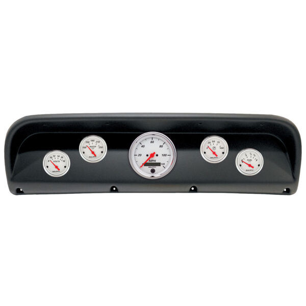 AUTOMETER Direct Fit Dash Kit, (3 3/8" X1, 2 1/16" X4), Ford Truck 67-72, Arctic White