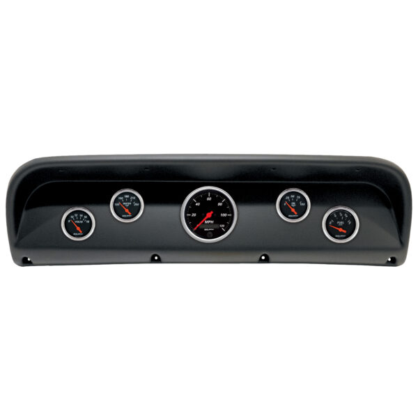 AUTOMETER Direct Fit Dash Kit, (3 3/8" X1, 2 1/16" X4), Ford Truck 67-72, Designer Black