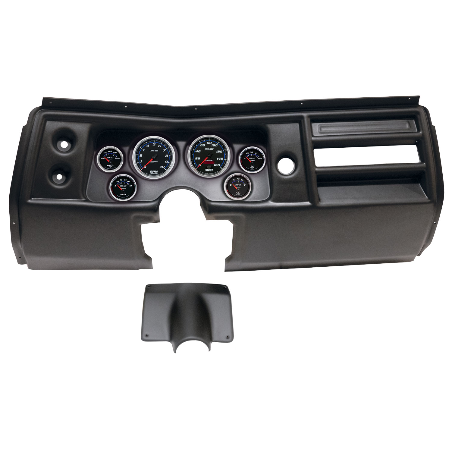AUTOMETER Direct Fit Dash Kit, (3 3/8" X2, 2 1/16" X4), Chevy Chevelle No Vent 68, Cobalt