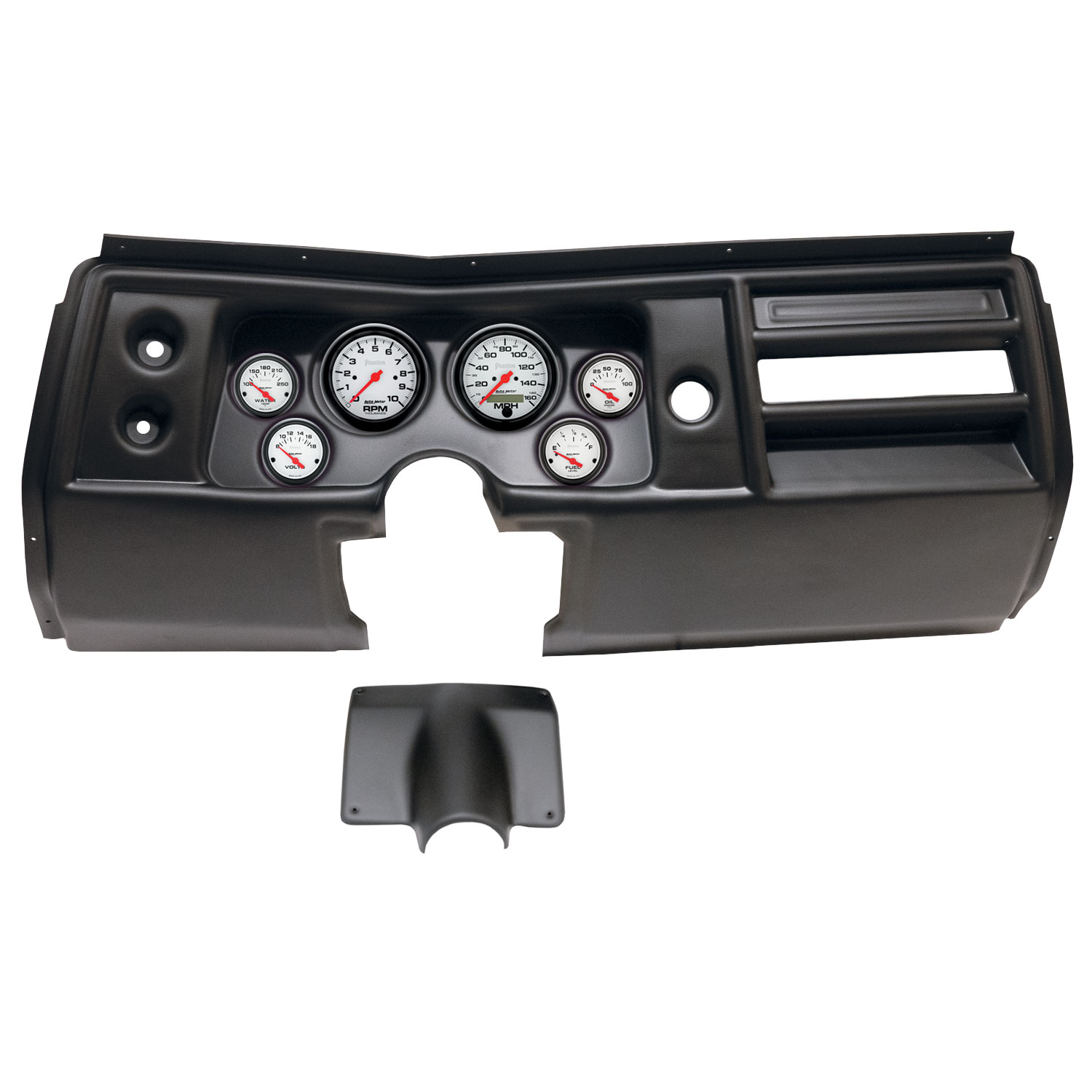 AUTOMETER Direct Fit Dash Kit, (3 3/8" X2, 2 1/16" X4), Chevy Chevelle No Vent 68, Phantom