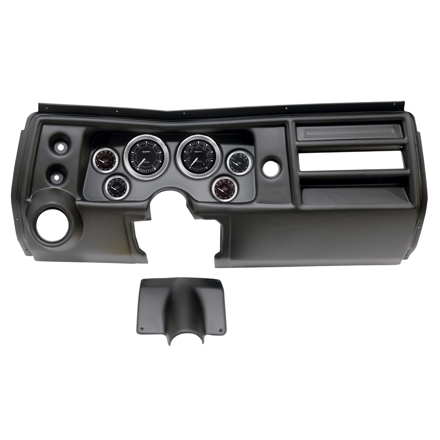 AUTOMETER Direct Fit Dash Kit, (3 3/8" X2, 2 1/16" X4), Chevy Chevelle Vent 68, Chrono