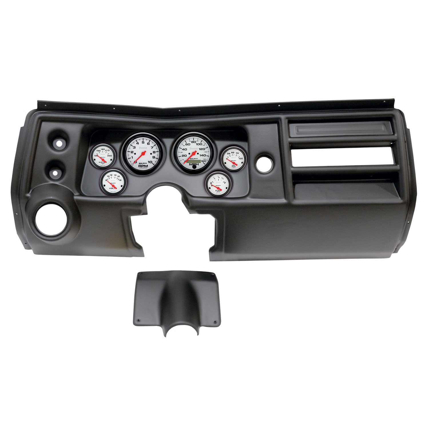 AUTOMETER Direct Fit Dash Kit, (3 3/8" X2, 2 1/16" X4), Chevy Chevelle Vent 68, Phantom