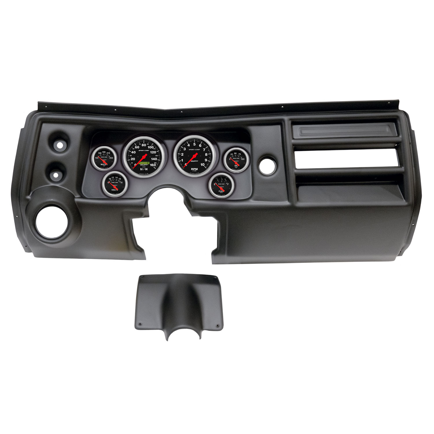 AUTOMETER Direct Fit Dash Kit, (3 3/8" X2, 2 1/16" X4), Chevy Chevelle Vent 68, Sport-Comp