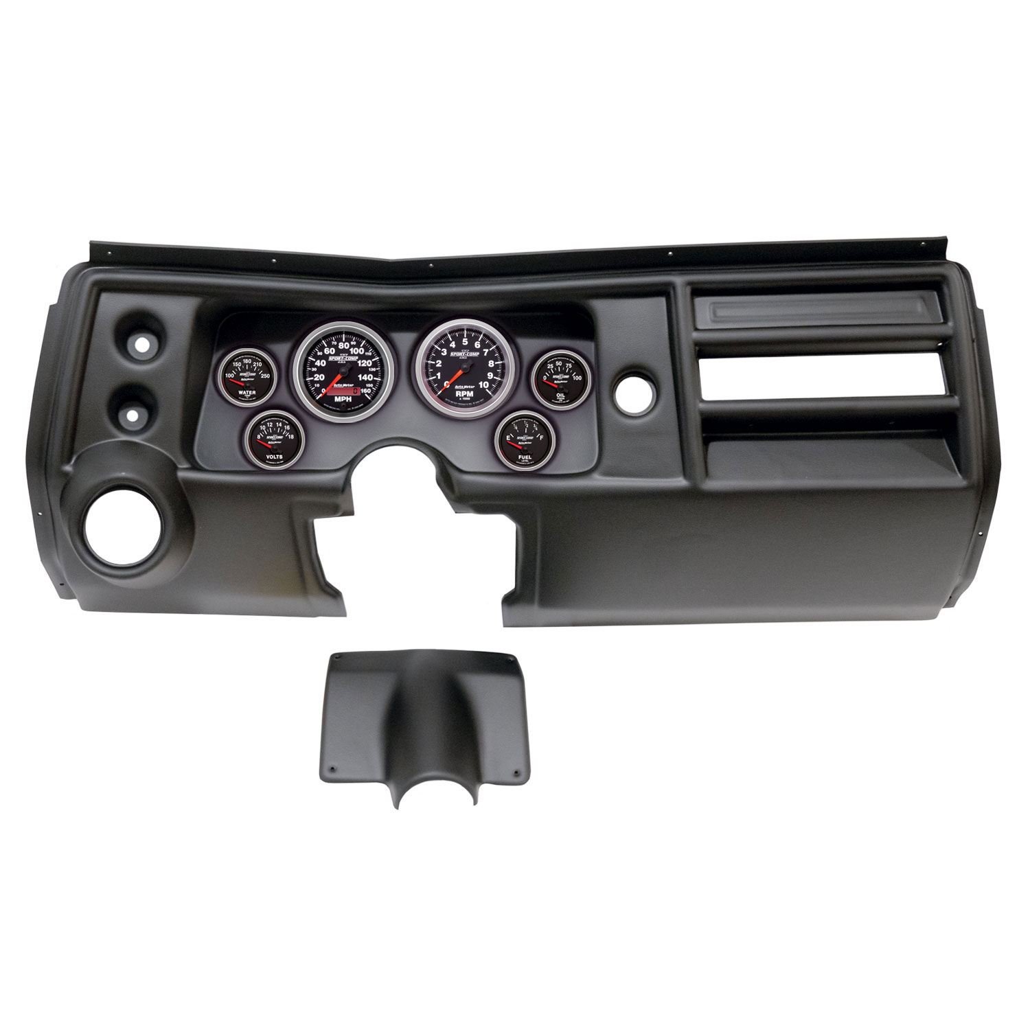 AUTOMETER Direct Fit Dash Kit, (3 3/8" X2, 2 1/16" X4), Chevy Chevelle Vent 68, Sport-Comp II