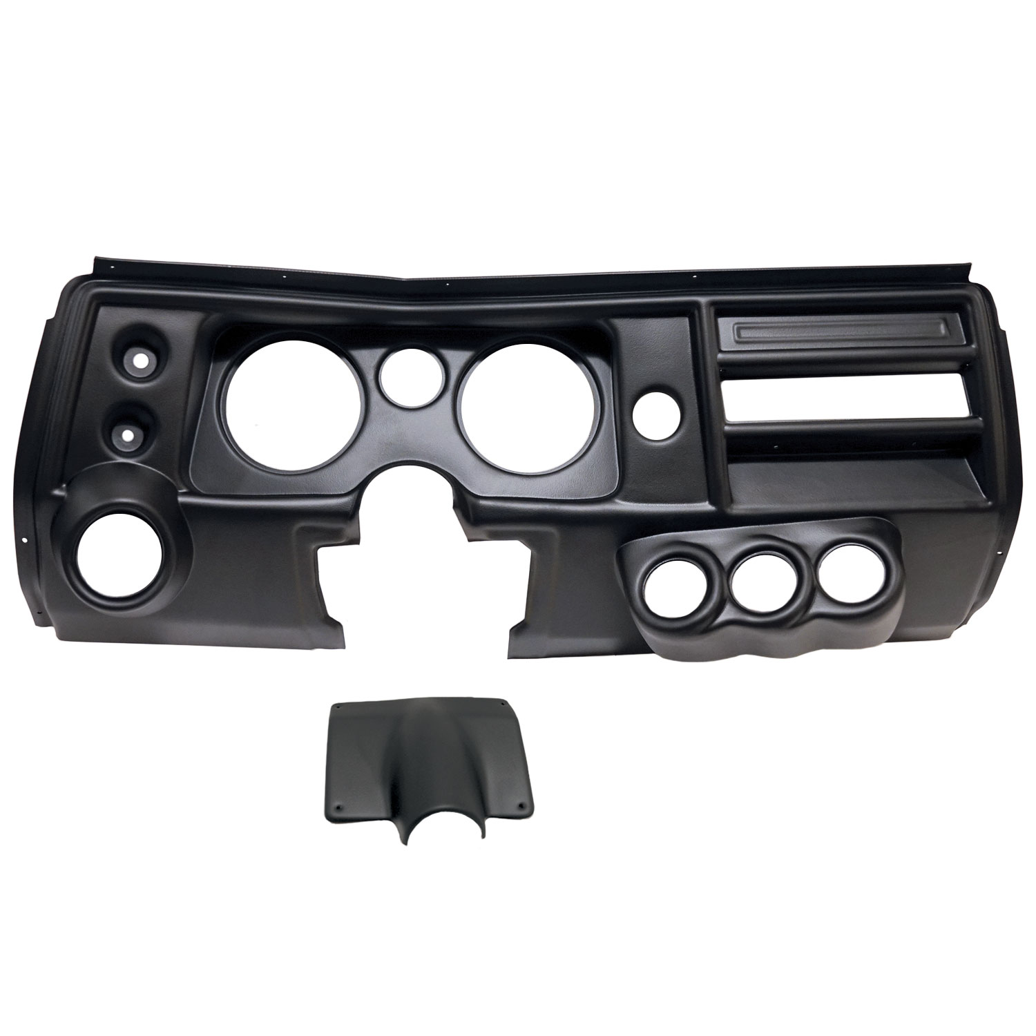 AUTOMETER Gauge Mount, Direct Fit, (5" X2, 2 1/16" X4), Chevy Chevelle Vent 68
