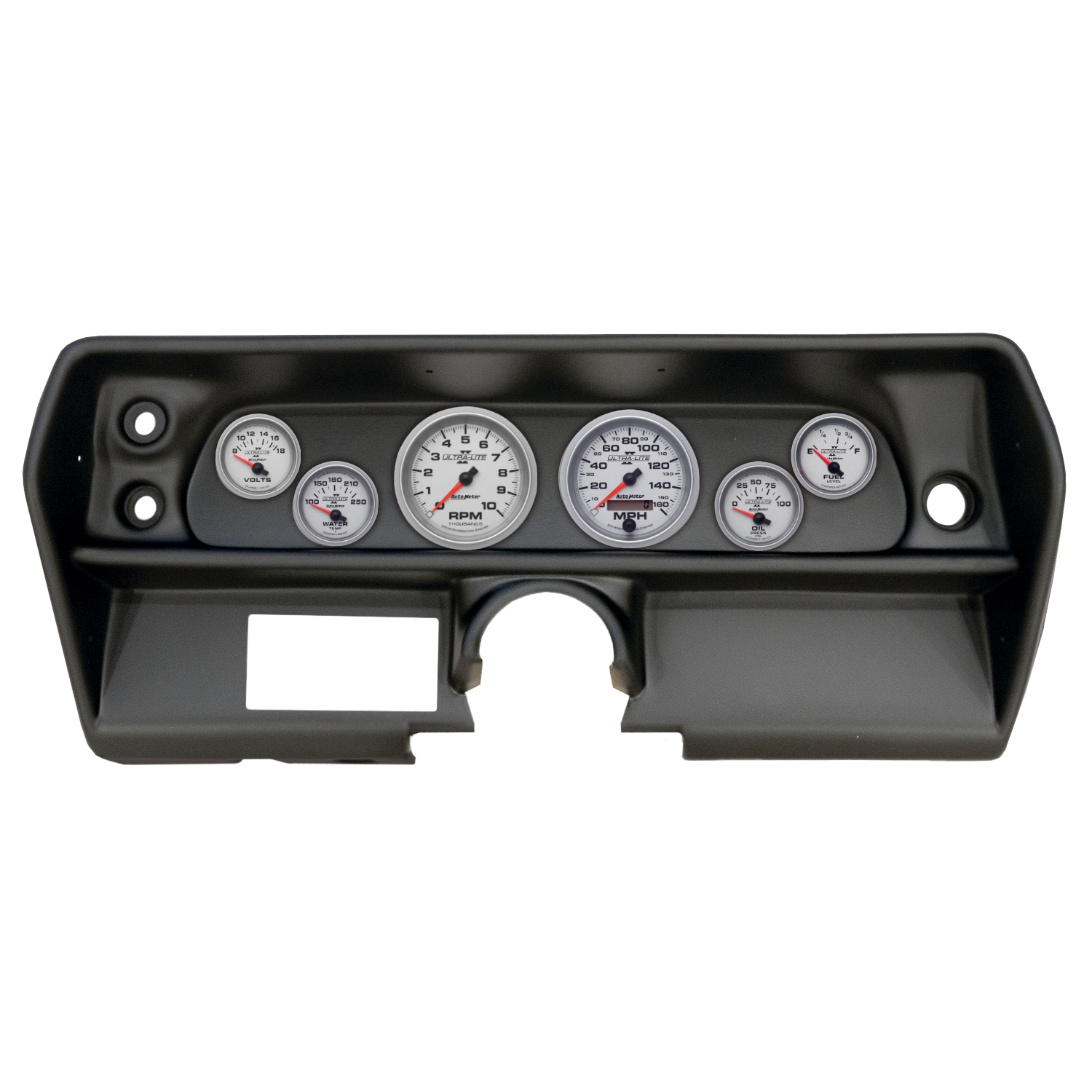 AUTOMETER Direct Fit Dash Kit, (3 3/8" X2, 2 1/16" X4), Chevy Nova 68, Ultra-Lite II