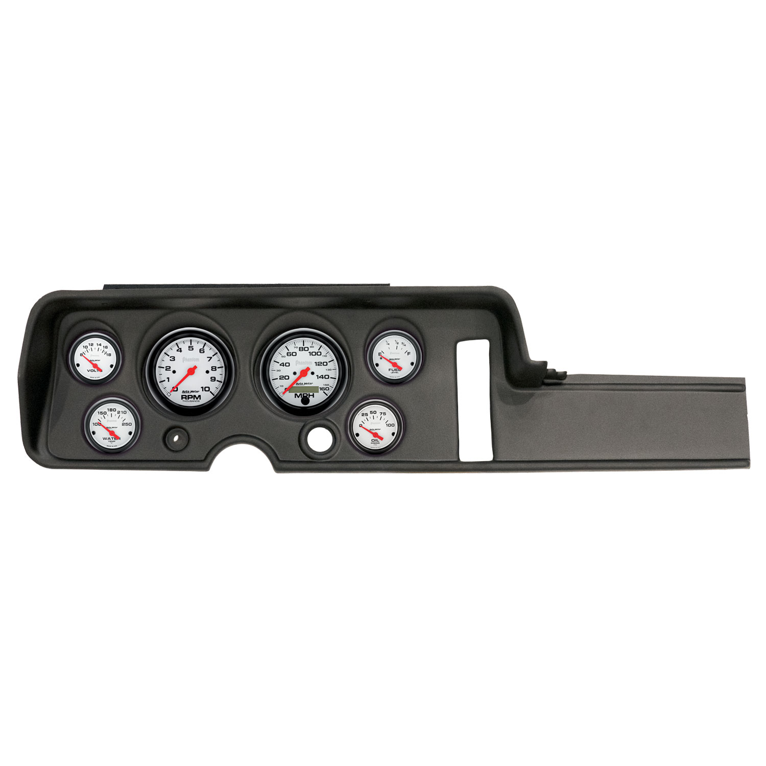 AUTOMETER Direct Fit Dash Kit, (3 3/8" X2, 2 1/16" X4), Pontiac Gto/Lemans 68, Phantom
